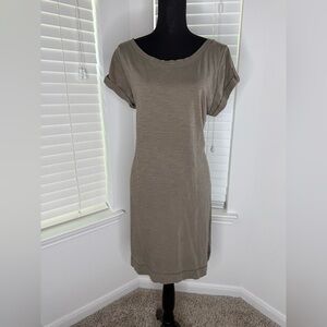 Banana Republic Factory Taupe Midi Dress